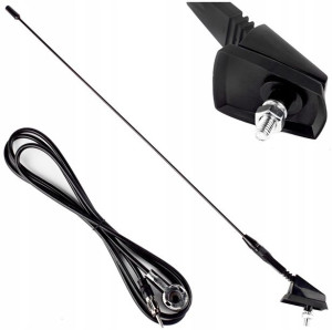 Antena samochodowa 41cm 5mm adapter