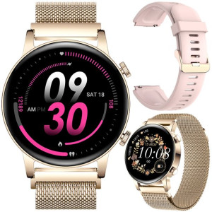 Smartwatch Damski Dla Kobiety Rozmowy Dwa Paski Pl