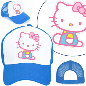 CZAPKA z DASZKIEM dla DZIECI HELLO KITTY Wzory MiX