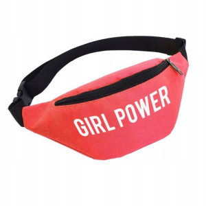 Saszetka Nerka Czerwona Czarny Zamek GIRL POWER 01