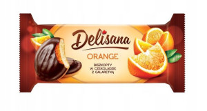 Pakiet 28szt Delisana Ciastka z galaretką pomarańczową 135g