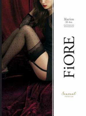 FIORE MARION Pończochy do paska 20 DEN 3-M/black