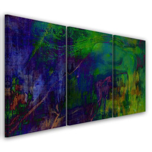 OBRAZ TRYPTYK Abstrakcja Kobieta Malowany 120x60