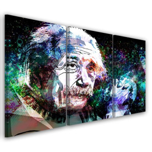 OBRAZ TRYPTYK Albert Einstein 120x80