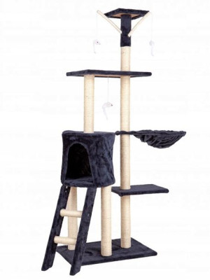 DRAPAK DLA KOTA domek drzewo legowisko słupek