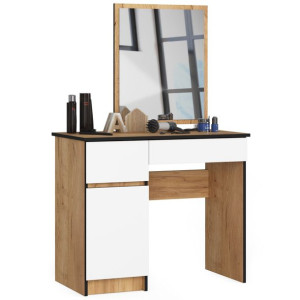 Toaletka Kosmetyczna Z Lustrem P-2/sl 500x600 Lewa Dąb Craft / Biała