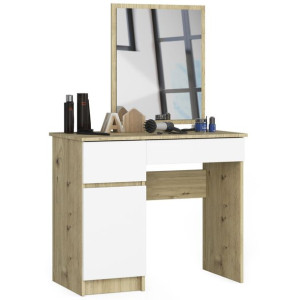 Toaletka Kosmetyczna Z Lustrem P-2/sl 500x600 Lewa Dąb Artisan / Biała