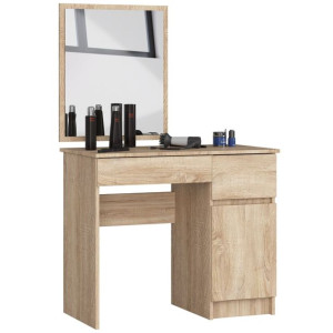 Toaletka Kosmetyczna Z Lustrem P-2/sl 500x600 Prawa Dąb Sonoma