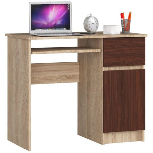 Biurko Komputerowe 90 Cm Piksel Prawe Sonoma / Wenge