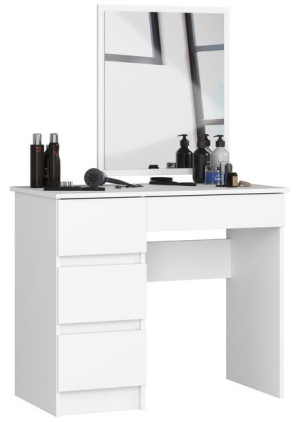 Toaletka Kosmetyczna Z Lustrem T-6/sl 500x600 Lewa Biała