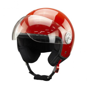 Kask na skuter motocyklowy otwarty BB 592 M czerwony
