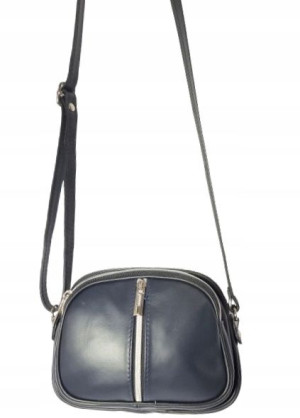 Modna torebka skórzana Genuine Leather granat