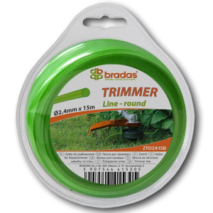 Żyłka Tnąca 'bradas Trimmer' Okrągła 2,4mm X 15m, Blister