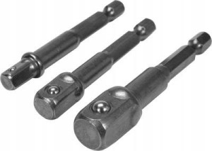 Zestaw Adapterów Hex Do Nasadek 3szt Yt-04685 Yato