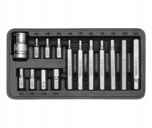 Zestaw kluczy IMBUS YATO YT-0413 15 sztuk na 1/2