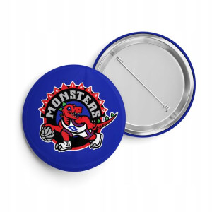 PRZYPINKA BUTTON PIN 38mm nadruk wzór MONSTERS 01