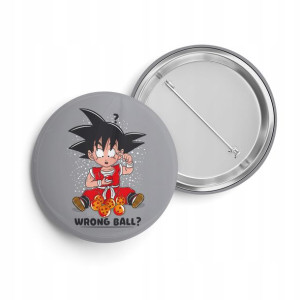 Przypinka Button Pin 38mm Wzór Dragon Ball 02