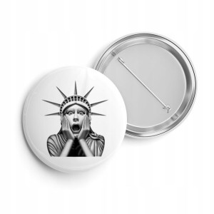 Przypinka Button Pin 38mm Wzór Statue Of Liberty 1