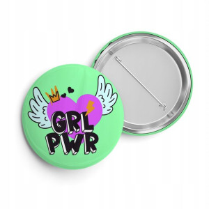 Przypinka Do Plecaka Button 38 mm GIRL POWER 02