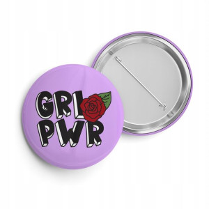 Przypinka Do Plecaka Button 38 mm GIRL POWER 03