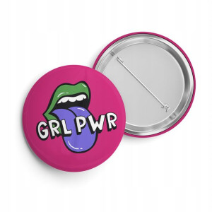 Przypinka Do Plecaka Button 38 mm GIRL POWER 06