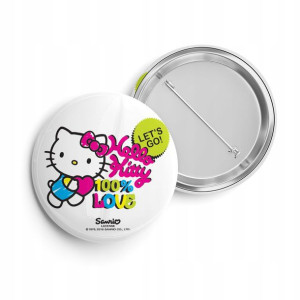 Przypinka Do Plecaka Worka 38 mm HELLO KITTY 39