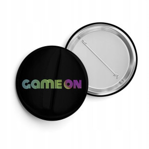 Przypinka Do Plecaka Worka Button 38 mm GAME ON 01