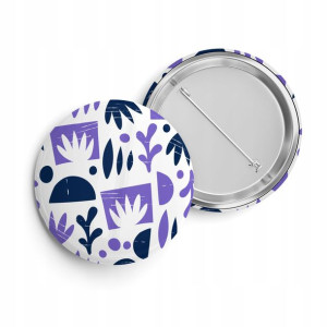 Przypinka Do Plecaka Worka Pin 38 mm KWIATY 17