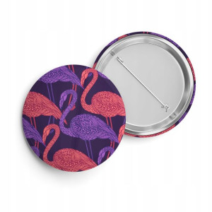 Przypinka Do Plecaka Worka Pin 38 mm KWIATY 19