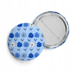 Przypinka Do Plecaka Worka Pin 38 mm KWIATY 26