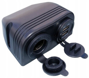 Gniazdo Zapalniczki Z Obudową 12v Ładowarka 2x Usb