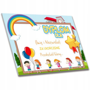 Dyplom Ukończenia Przedszkola Kursu PERSONALIZACJA