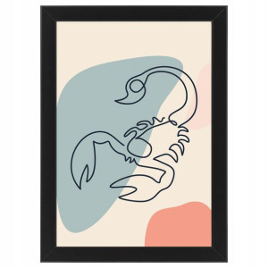OBRAZ RAMKA 21x30 Do Salonu Znaki Zodiaku Wzory