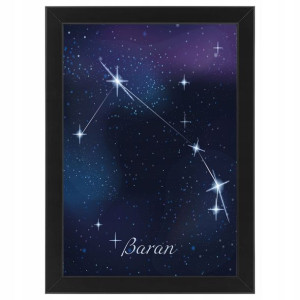 OBRAZ RAMKA 21x30 Do Salonu Znaki Zodiaku WZORY
