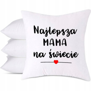 Poduszka BIAŁA Prezent nadruk DZIEŃ MATKI Mamy 57
