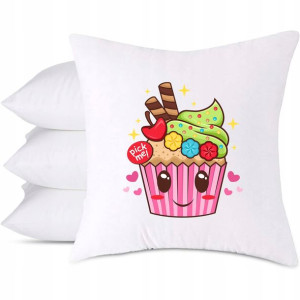 Poduszka Dekoracyjna na prezent wzór CUPCAKE 01