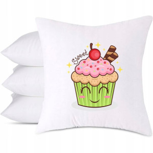 Poduszka Dekoracyjna na prezent wzór CUPCAKE 02