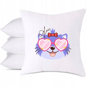 Poduszka Dekoracyjna na prezent wzór CUTE CAT 01