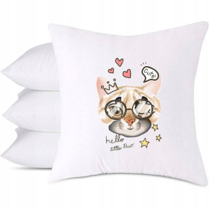 Poduszka Dekoracyjna na prezent wzór CUTE CAT 03