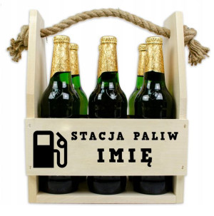 Skrzynka Nosidło na Alkohol Prezent DUŻO WZORÓW