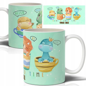 Kubek Biały Prezent NA DZIEŃ DZIECKA Imię Wzory