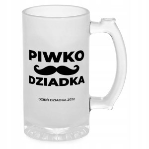 Kufel do Piwa Nadruk PREZENT NA DZIEŃ DZIADKA