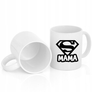 Kubek Nadruk Prezent dla Mamy Matki SUPER MAMA 03
