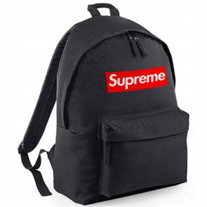 Plecak Do Szkoły Czarny Młodzieżowy SUPREME 01
