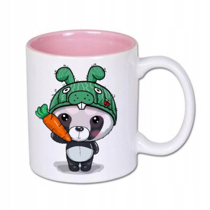 Kubek Wnętrze Róż na prezent ŚWIĘTA wzór PANDA 14