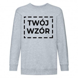 BLUZA Dziecięca SZARA długi rękaw 116 Foto KREATOR