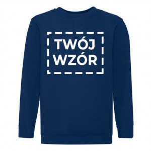 BLUZA KID Granatowa długi rękaw 152 Foto KREATOR