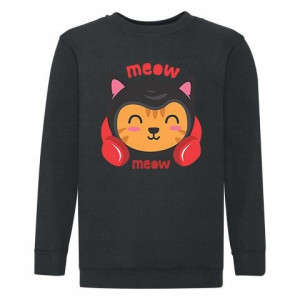 Dresowa Bluza Dziecięca 164 prezent CUTE CAT 07