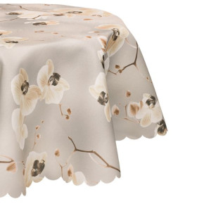 Okrągły obrus plamoodporny śr. 150 Orchidea koło
