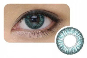 Kolorowe soczewki kontaktowe COOL LOOK turquoise 2szt zmieniające kolor